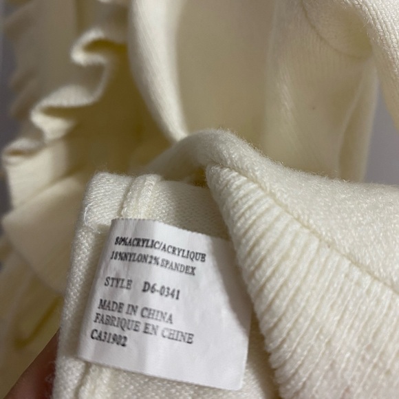 Ruffled tie-up cardigan - Picture 4 of 6